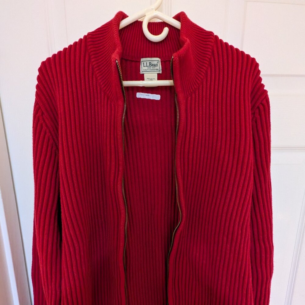 Large L.L. Bean Red Sweater